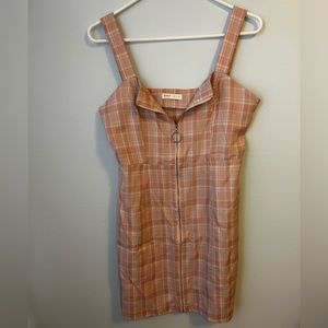 Plaid Zip Dress